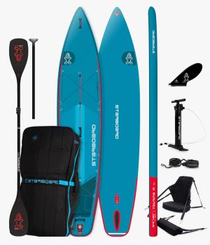 Starboard Touring Deluxe Lite 12'6 SUP Met Kajak Set
